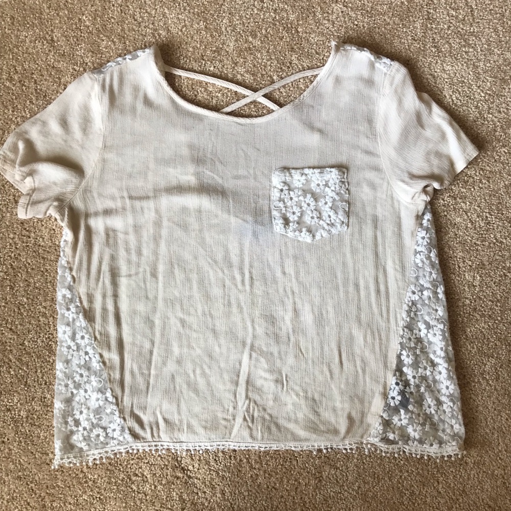 Taupe Short Sleeve Blouse